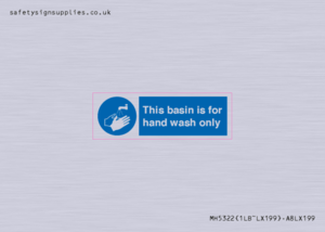 Basin for hand wash only